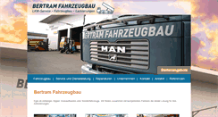 Desktop Screenshot of bertram-fahrzeugbau.de